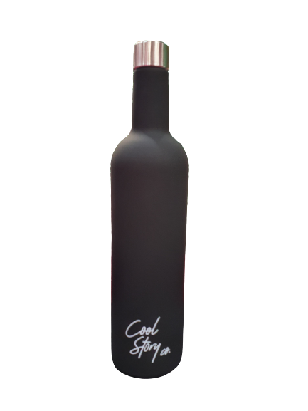 Black Cool Story Co. Insulated Wine Bottle