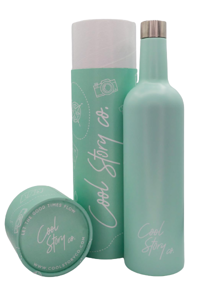Mint Cool Story Co. Insulated Wine Bottle